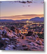 Cajon Pass Nightscape Metal Print