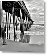 Calm Before The Storm Bw Metal Print