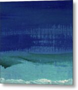 Calm Waters- Abstract Landscape Painting Metal Print