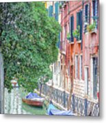 Canal In Venice Metal Print