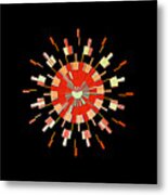 Candy Clock Metal Print