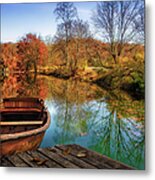 Canoe On Patrick Henry Lake Metal Print