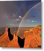 Canyonlands Double Rainbow Metal Print