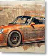 Car 2072 Porsche 911 Turbo Metal Print