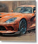 Car 2286 Dodge Viper Metal Print