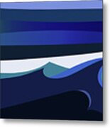 Caribbean Wave Metal Print