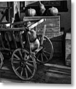Cart Full Of Gourds 2 Metal Print