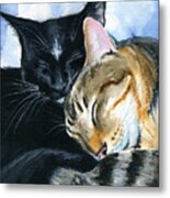 Cat Love Metal Print