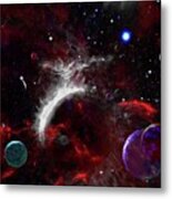Cataclysm Of Planets Metal Print