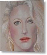 Blond Bombshell No.6-- Cate Blanchett Metal Print