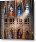 Cathedral Stained Glass Windows Metal Print