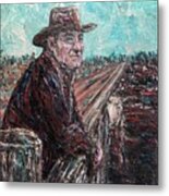Cattle Call Sold Metal Print