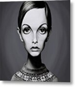 Celebrity Sunday - Twiggy Metal Print