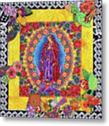 Center Of Day Of The Dead Metal Print