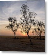 Central Valley Sunset Metal Print