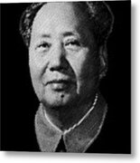 Chairman Mao Zedong, Portrait Metal Print
