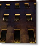 Champs Elysees By Night Metal Print