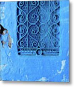 Chefchaouen Window Grille 02 Metal Print