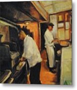 Chefs At Work Metal Print