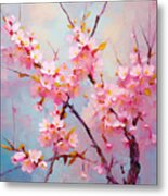 Cherry Blossoms Art Metal Print