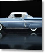 Chevrolet Impala Special Sport 1958 Lateral View Metal Print
