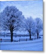 Chilly Winter Morning Metal Print