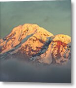 Chimborazo Volcano At Golden Hour Metal Print