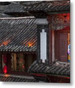 China. Yunnan Province. Lijiang. The Old Town. Metal Print