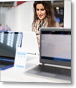 Choosing Laptop Metal Print