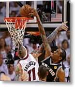 Chris Andersen And Kawhi Leonard Metal Print