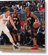 Chris Paul And Blake Griffin Metal Print