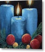 Christmas By Candlelight Metal Print