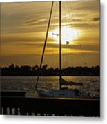 Christmas Eve Sunset Metal Print