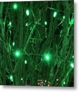 Christmas In Green Metal Print