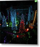 Christmas Train Village Metal Print