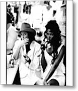 Christy Turlington And Naomi Campbell At The Central Grocery, New Orleans Metal Print