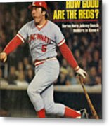 Cincinnati Reds Johnny Bench, 1976 World Series Sports Illustrated Cover Metal Print
