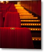 Cinema Theater Seat Metal Print