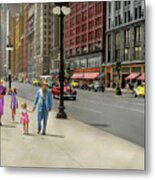 City - Chicago, Il - Family Day Out 1941 Metal Print