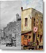 City - Mogollon, Nm - Jp Holland General Store 1940 - Side By Side Metal Print