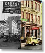 City - San Francisco, Ca - Montgomery Street 1934 - Side By Side Metal Print