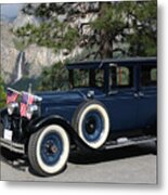 Classic Car Cruisin' In Yosemite. Metal Print