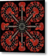 Classic Guitars Abstracts 13 Metal Print