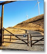 Clean Power And Old Ranch Gates Metal Print