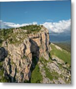 Cliff Plateau In Caucasus Mountains Metal Print