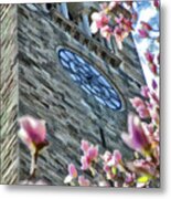 Clock Surrounded 2 Metal Print