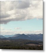 Clouds And Mountains Metal Print
