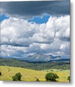Clouds Build Over Landscape Of Chama New Mexico Metal Print