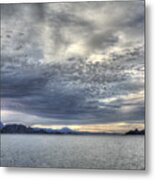 Clouds Over Sea Of Cortes At Sunset Metal Print