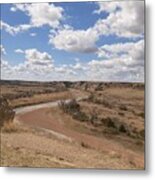Clouds Over The Little Missouri Metal Print